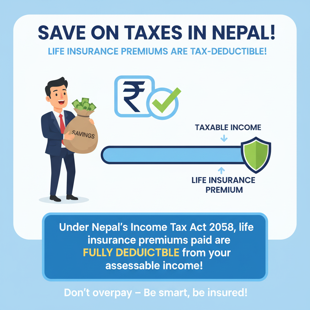 Life Insurance Tax Benefits in Nepal 2026 — How to Save Tax with All 14 Insurers