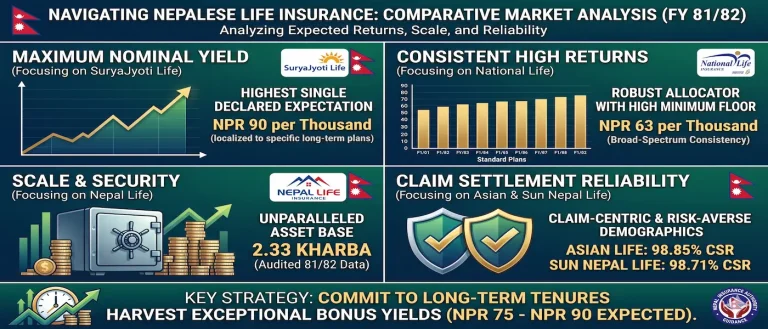 Comprehensive Analysis of Life Insurance Bonus Rates in Nepal: Yields, Market Dynamics, and Top Performers
